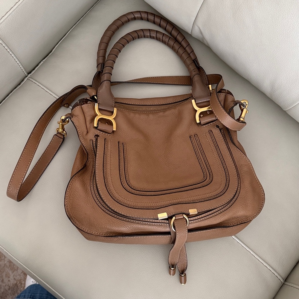 Chloe Brown Leather Shoulder Bag